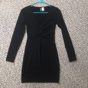 H&M black mini dress